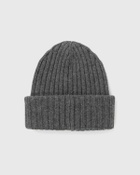 Ganni Core Future Wool Knit Beanie Grey Womens Beany