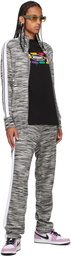 Palm Angels Black & White Missoni Edition Knitted Track Jacket