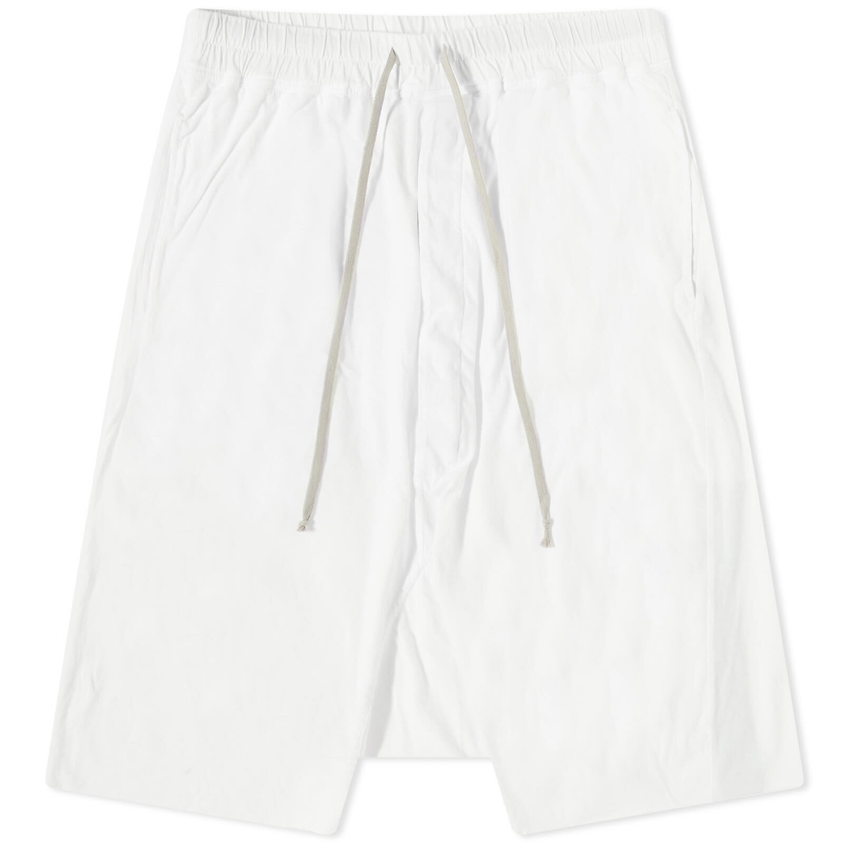 Rick Owens DRKSHDW Men's Drawstring Pods Short in Milk Rick