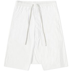 Rick Owens DRKSHDW Men's Drawstring Pods Short in Milk