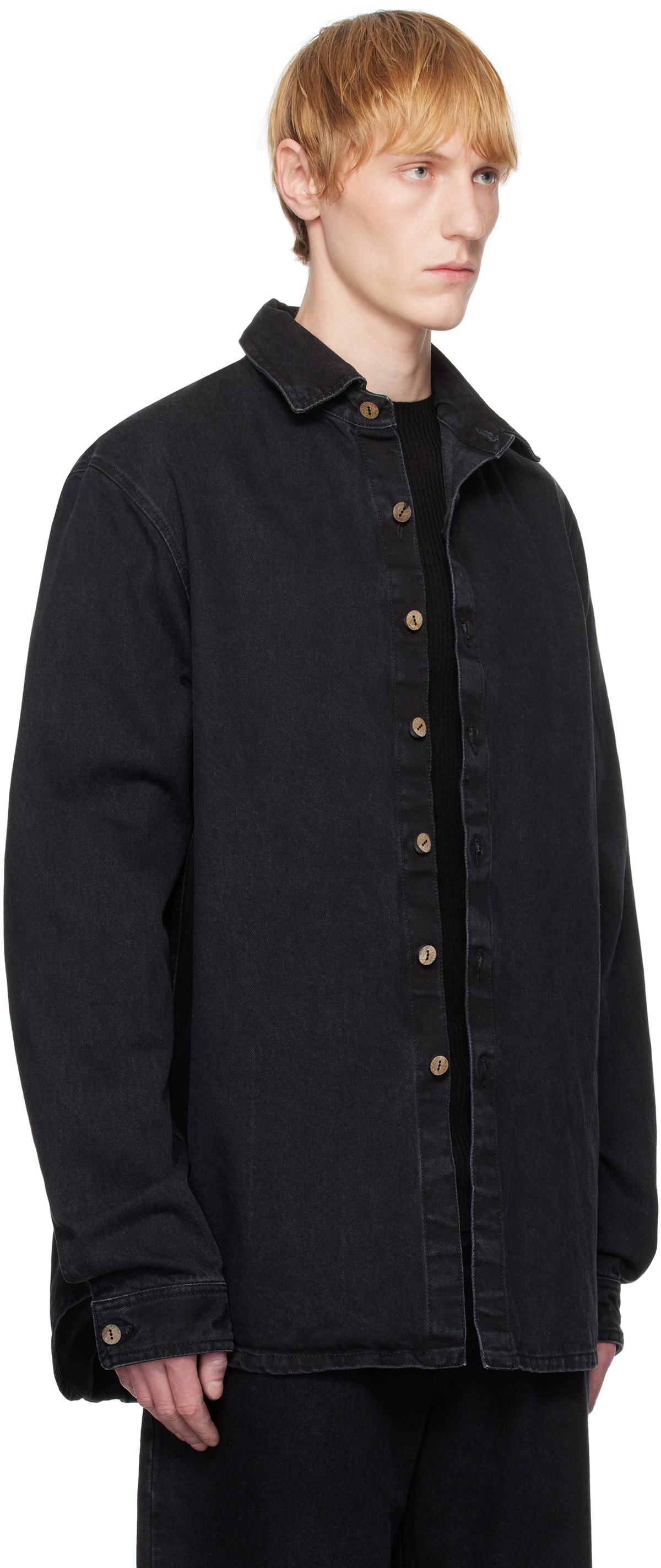A Diciannoveventitre Black Jane Denim Shirt