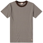 Armor-Lux Men's Callac Striped T-Shirt in Milk/Moka