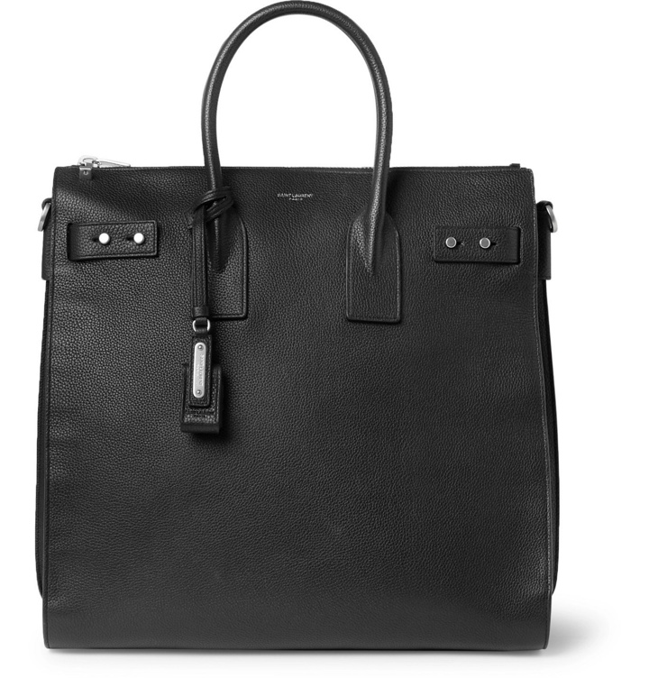 Photo: SAINT LAURENT - Sac De Jour Large Full-Grain Leather Tote Bag - Black