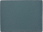 Thom Browne Blue Leather Card Holder