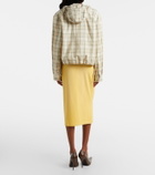 Acne Studios Faded cotton-blend midi skirt