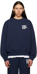 Sporty & Rich Navy Printed Sweatshirt