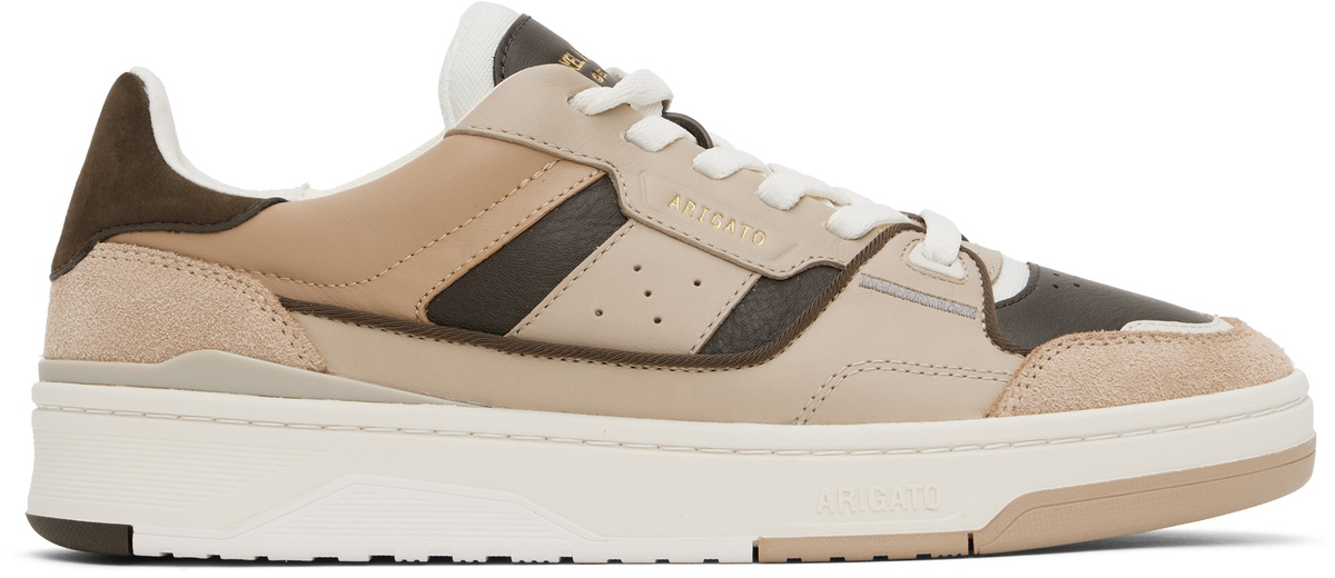 【関税込み】Axel Arigato ブラウン＆トープ Clay スニーカー Axel Arigato Brown & Taupe Clay Sneakers Axel Arigato