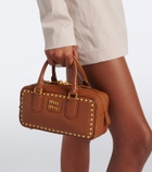 Miu Miu Arcadie studded leather top-handle bag