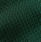 Drake's - 8cm Textured-Silk Tie - Green