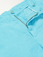 120% - Linen Shorts - Blue