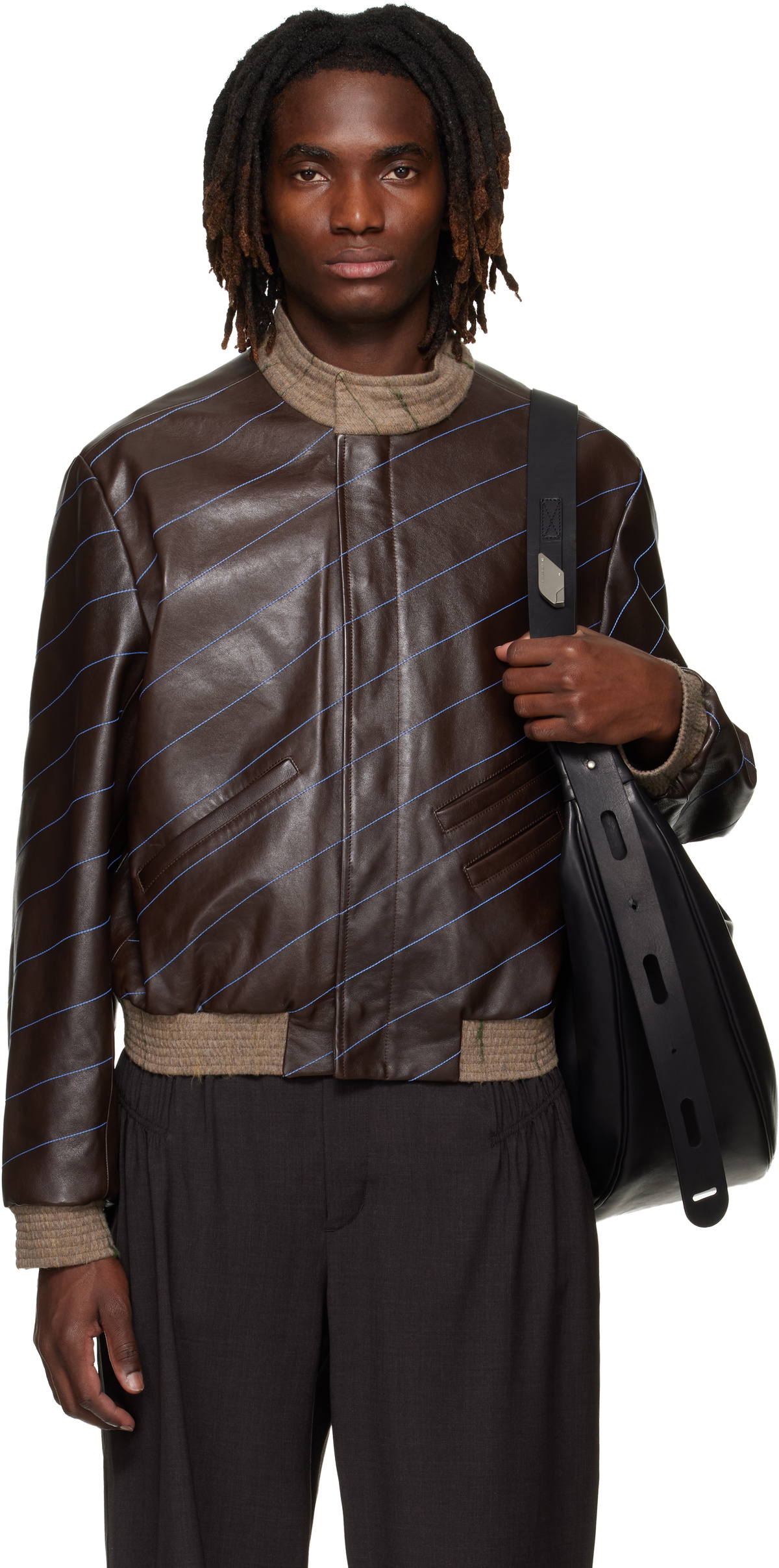 【タグ付き・匿名】Kiko Kostadinov 25fw Tarr ビーニー Kiko Kostadinov Gray Fox Racing Edition Fox Sherpa Zip Fleece