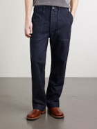 RRL - Herringbone Straight-Leg Jeans - Blue