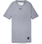 1017 ALYX 9SM - Nike Compression Printed Mesh-Panelled Stretch-Jersey T-Shirt - Gray