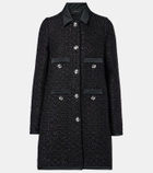 Giambattista Valli Satin-trimmed bouclé coat