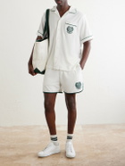 Polo Ralph Lauren - Wimbledon Embroidered Straight-Leg Cotton-Blend Shorts - White
