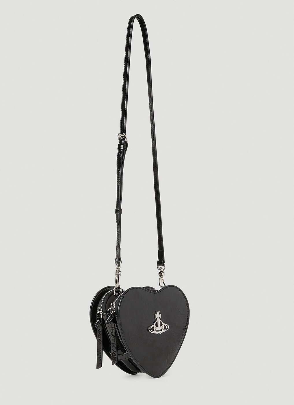 Vivienne Westwood Black Louise Heart Bag