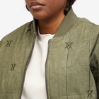 Daily Paper Women's Rasal Bomber Jacket in Army Green