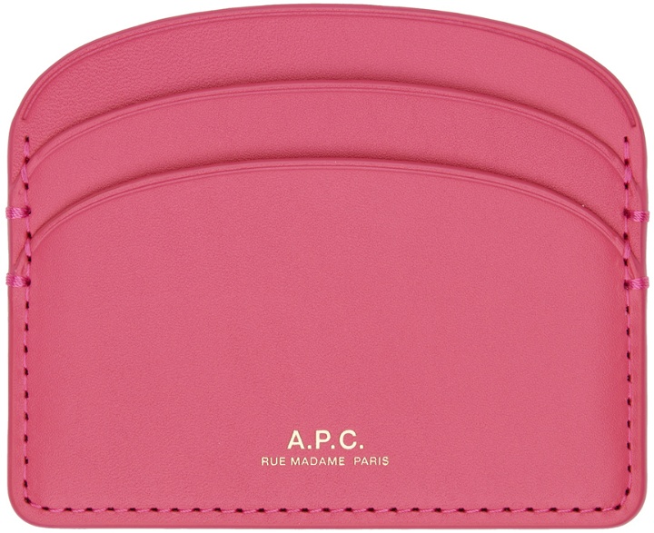 Photo: A.P.C. Pink Demi-Lune Card Holder