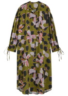 Julia Heuer Fara Floral-print Chiffon Midi Dress Green