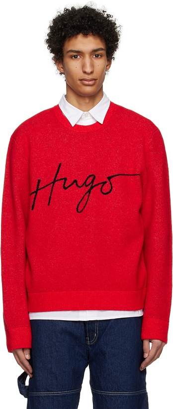 Photo: Hugo Red Jacquard Sweater