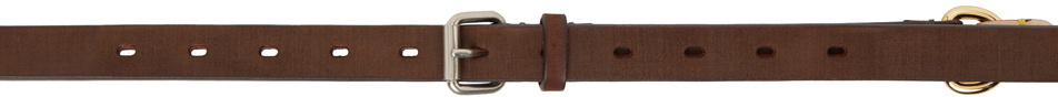 Photo: Doublet Brown & Pink Leather Handle Belt