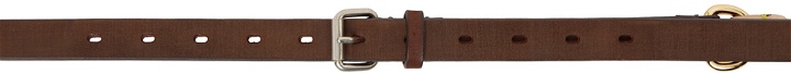 Photo: Doublet Brown & Pink Leather Handle Belt