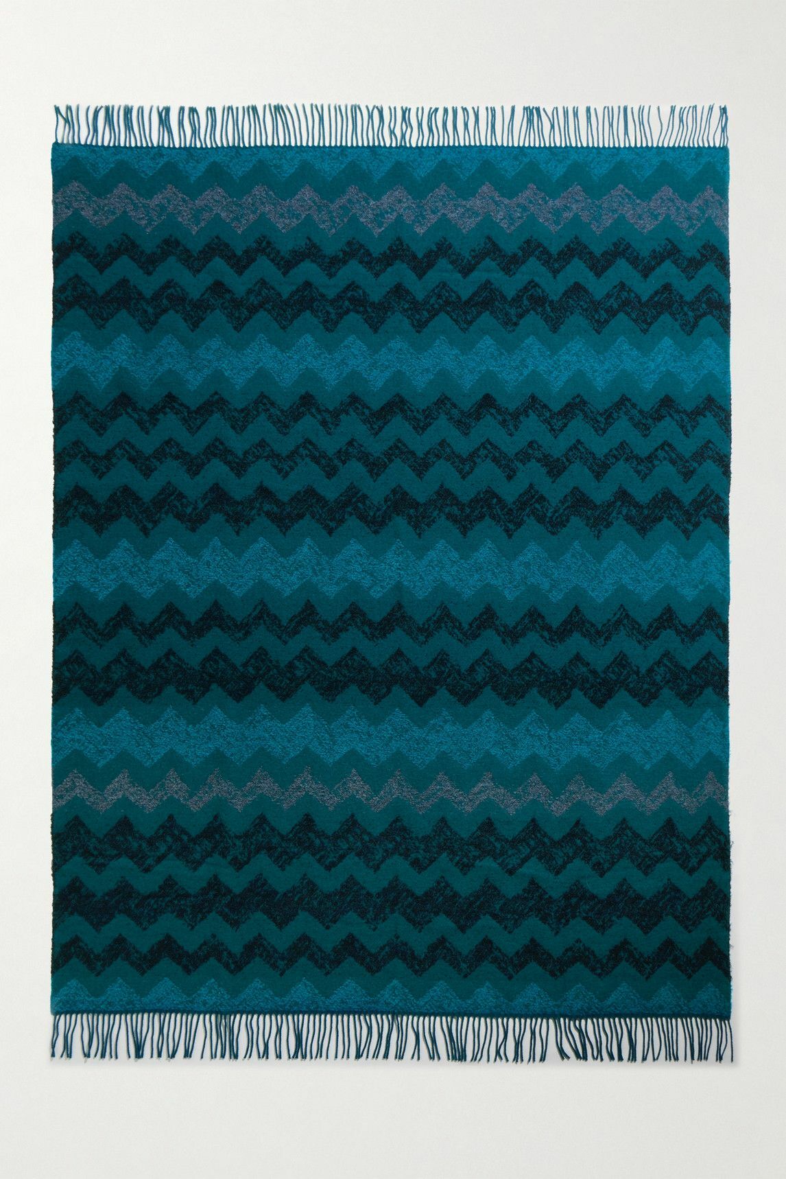 Missoni Home - Gessetti Fringed Striped Wool-Blend Jacquard Throw