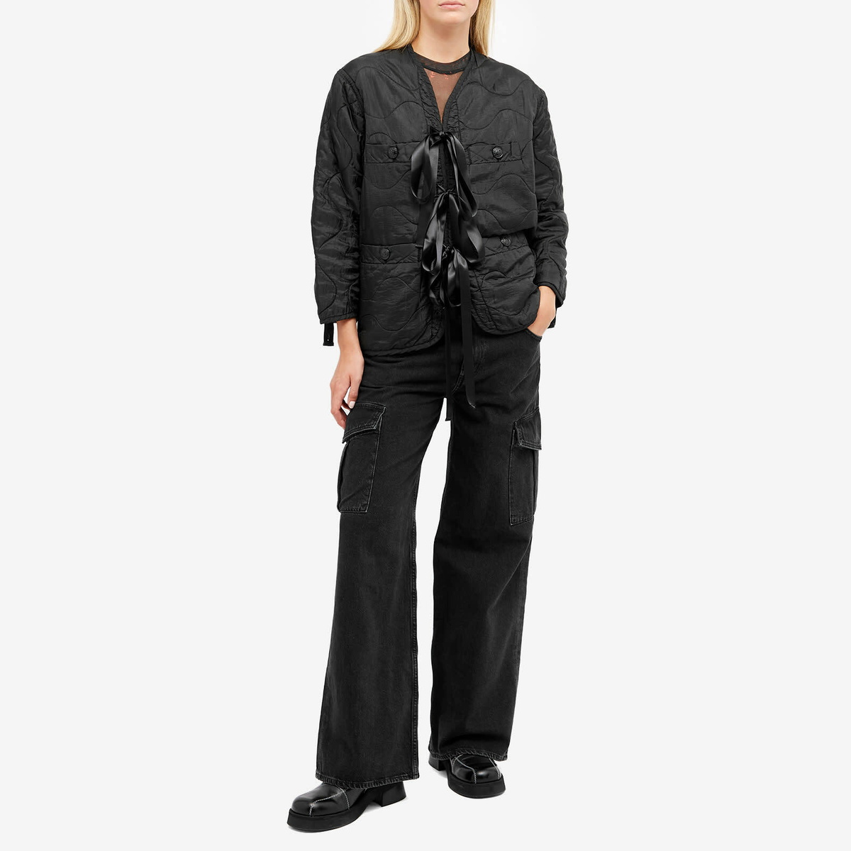 R13 Women s Refurbished Liner Jacket in Black R13