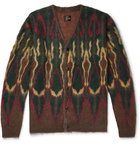 Needles - Intarsia Mohair-Blend Cardigan - Brown