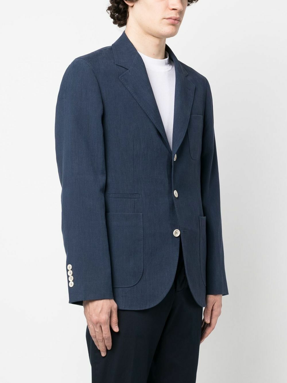 BRUNELLO CUCINELLI - Single-breasted Linen Blazer Jacket