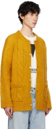 Valentino Yellow Mohair Cardigan