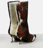 Acne Studios Hairy calf hair ankle boots