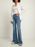 STELLA MCCARTNEY - Side Logo High Waist Flared Jeans