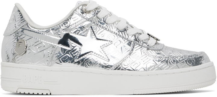 Photo: BAPE Silver BAPE STA #5 Sneakers