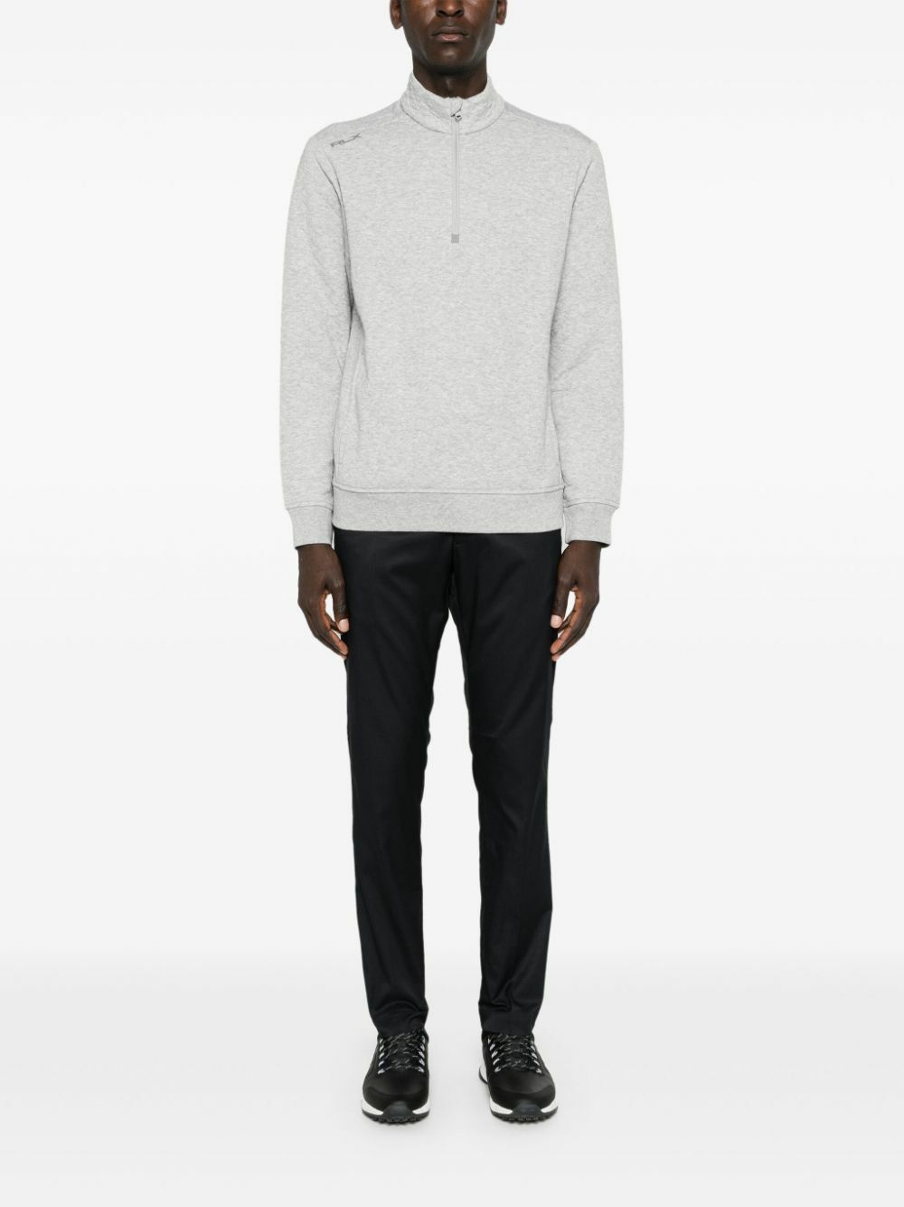 RLX Ralph Lauren Grey Quilted Half-Zip Sweatshirt RLX Ralph Lauren