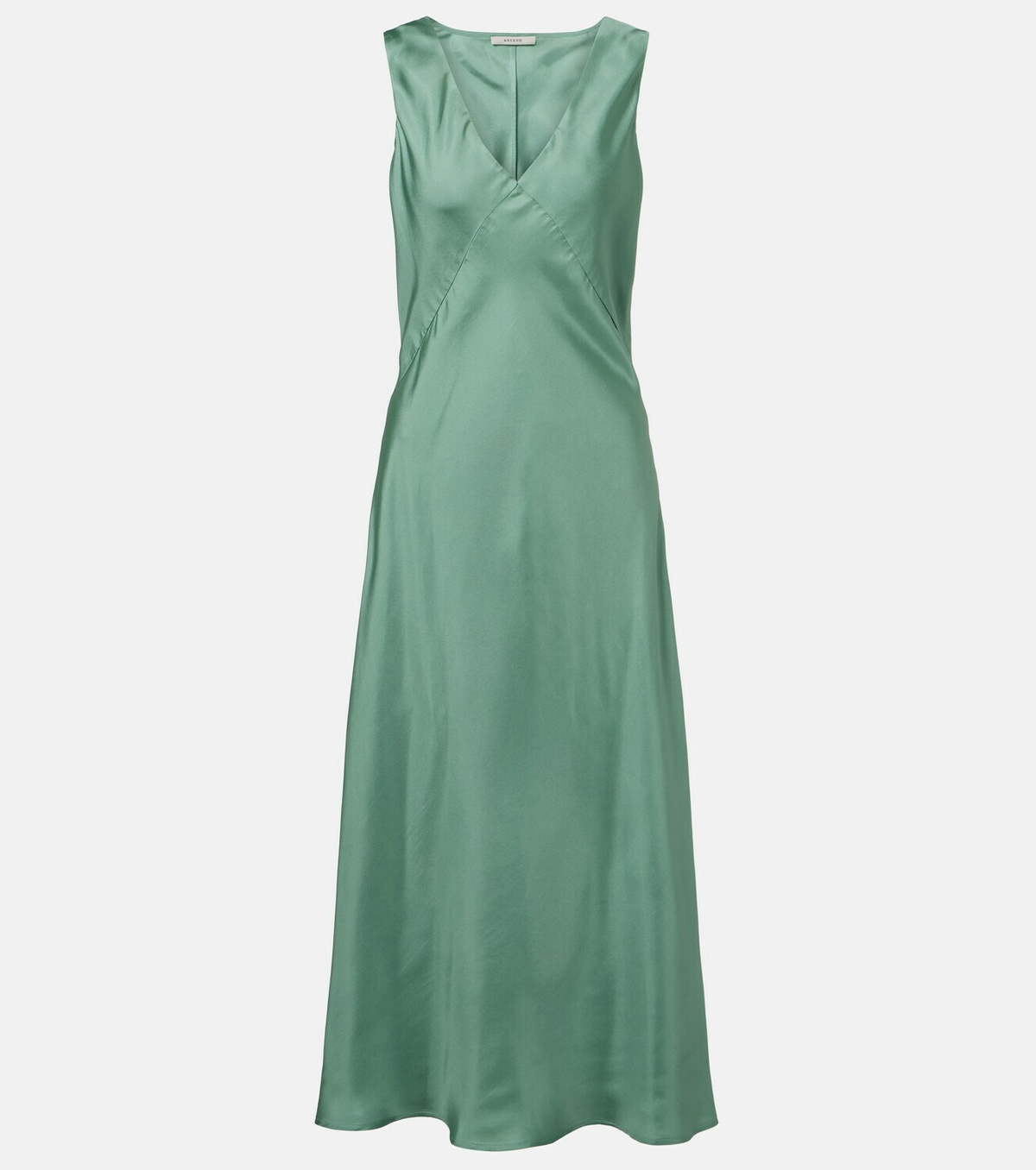 Asceno Provence silk twill slip dress