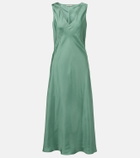 Asceno Provence silk twill slip dress