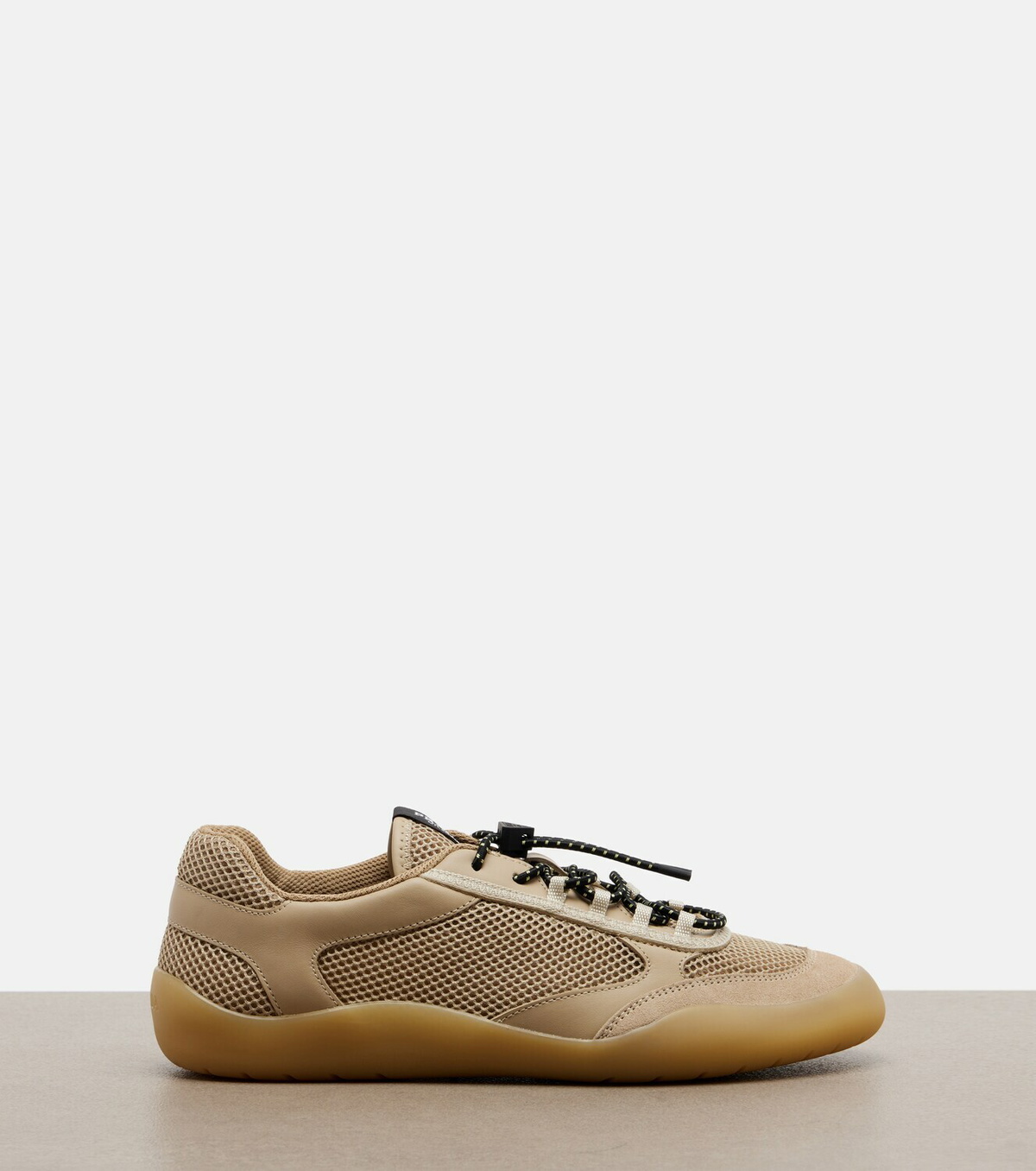 Prada Speedrock leather-trimmed sneakers
