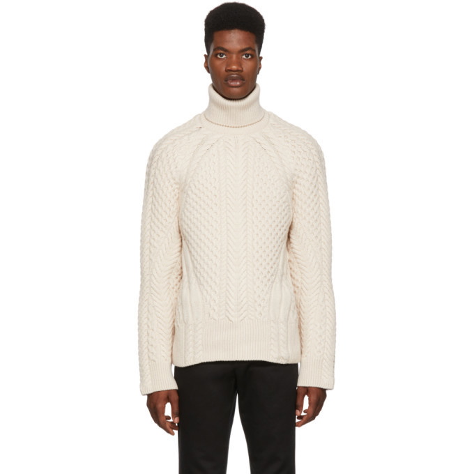 Photo: Alexander McQueen White Cable Knit Turtleneck