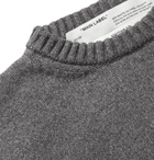 Off-White - Cotton-Jacquard Sweater - Gray
