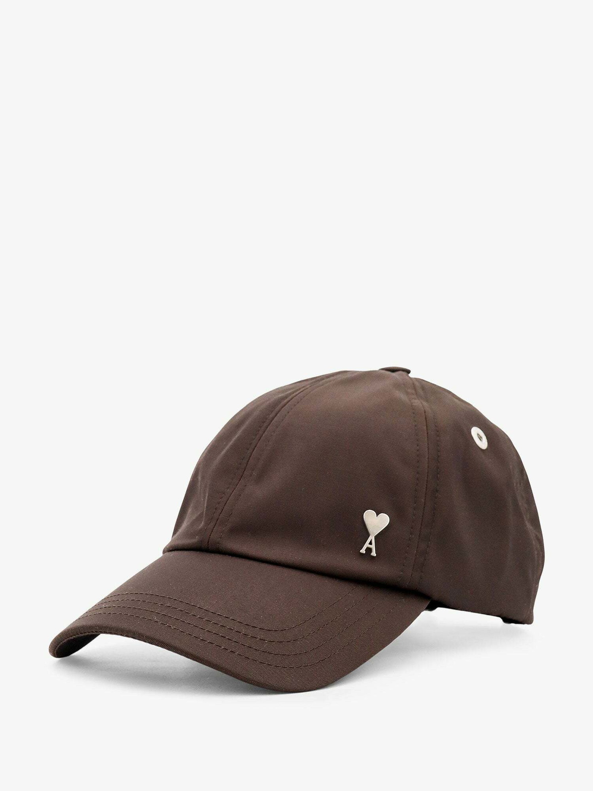 Ami Paris Hat Brown Mens AMI