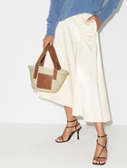 LOEWE - Basket Small Raffia And Leather Tote Bag