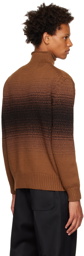 ZEGNA Brown Degradé Turtleneck