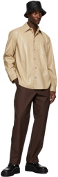 Nanushka Taupe Josia Shirt