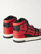 AMIRI - Skel-Top Colour-Block Leather High-Top Sneakers - Red