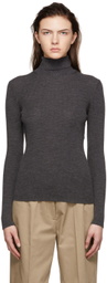 Norse Projects Grey Merino Wool Turtleneck