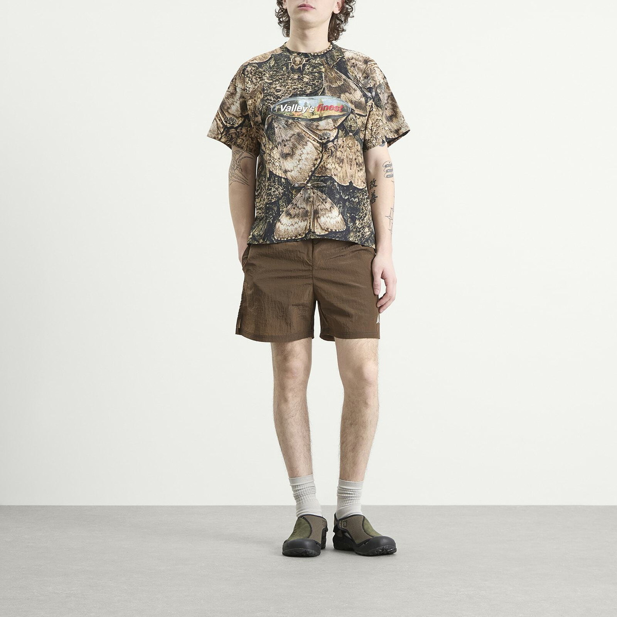 ROA Men's Senter T-Shirt in Brown