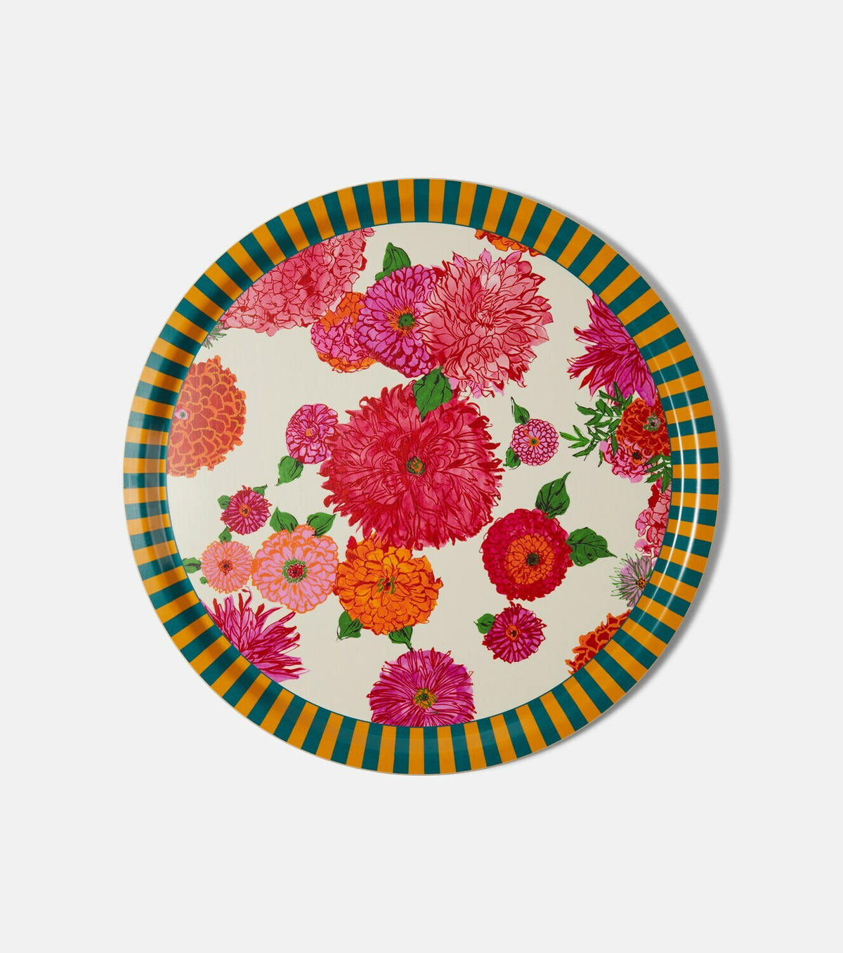 La DoubleJ Bright Blooms printed birch tray