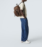 Prada Re-Nylon leather-trimmed backpack