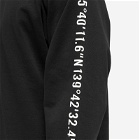 WTAPS Men's Long Sleeve 12 Printed T-Shirt in Black
